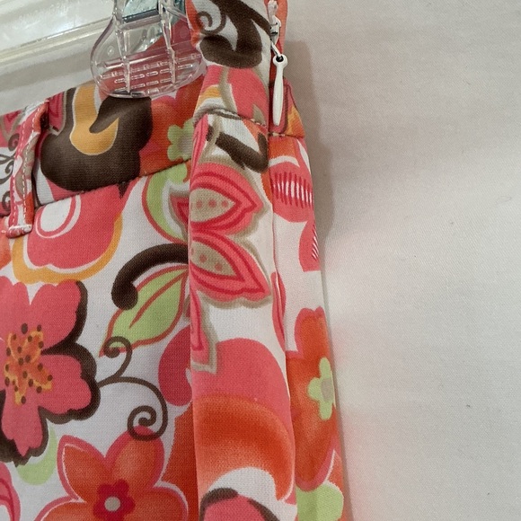TEHAMA Coral Pink Floral Mini Skirt - Picture 3 of 5